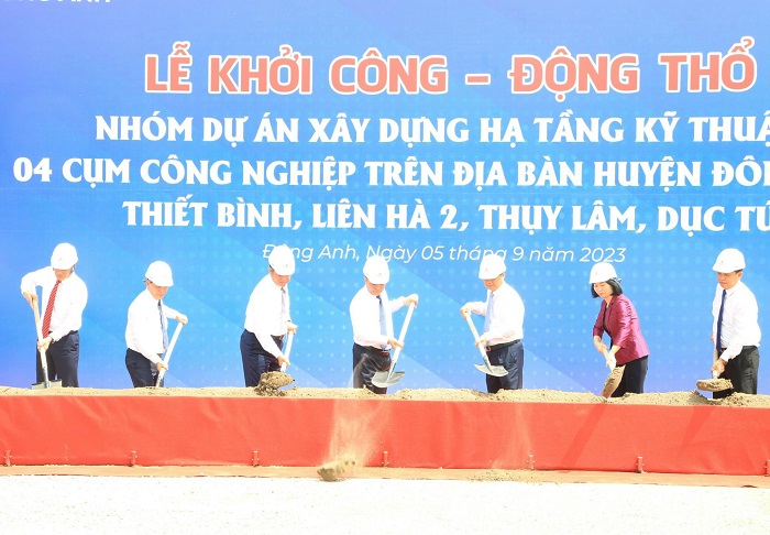 Đông Anh Khởi công 4 cụm công nghiệp mới